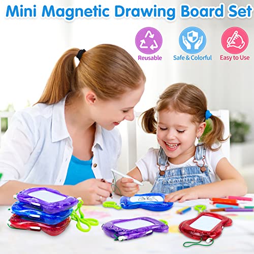 22 Pack Mini Magnetic Drawing Board(6 Colors), Kids Party Favors Backpack Keychain Doodle Drawing Boards, Erasable Sketch and Board Writing Pad for Boys Girls Classroom Supplies Goodie Bag Fillers - style: 22pcs