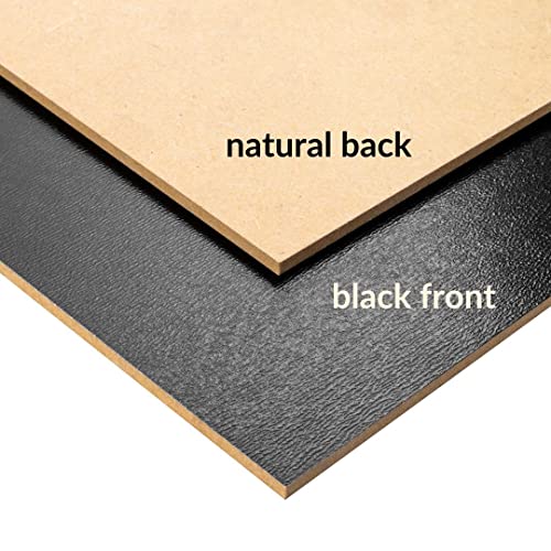 Creative Deco 10 x MDF Board Sheet Black | 12 x 8 | Perfect for Home Decor, Arts and Crafts, Painting, DIY Projects, Laser Cutter, CNC Machine, Scroll Saw, Stenciling, Pyrography