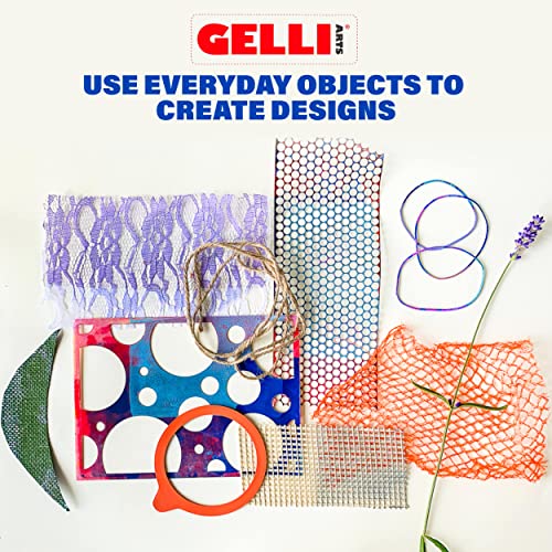 Gelli Arts Gel Printing Plate - 9" X 12" Reusable Gel Printing Plate, Printmaking Supplies, Monoprinting at Home, Arts and Crafts - size: 9" x 12"