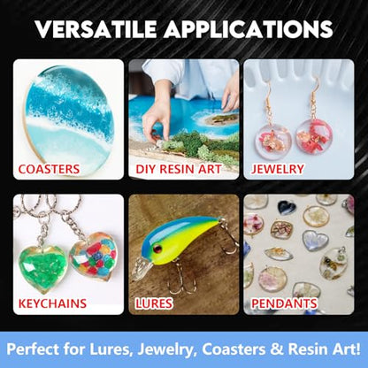 Eupheng Fishing Lure UV Coating Resin, Fast Cure, High Gloss Finish Ideal for Resin Art Projects - size: 17.8oz (500ml)