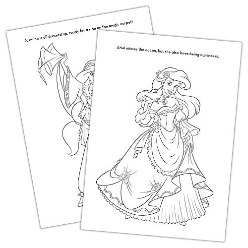 Disney Princess Paintbox Coloring and Activity Book with 16 Paints, Bendon 42350, 7.75 x 10.75 - style: Disney Princess Painting Book