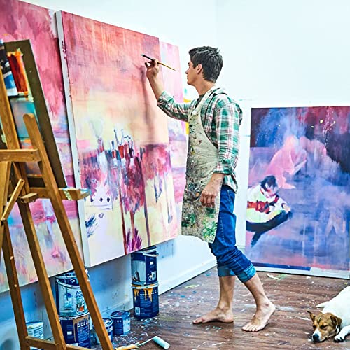 Gallery Wrapped Large Stretched Canvases for Painting 36x48 Inch 1-Pack, 16 oz Triple Primed Acid-Free 100% Cotton Blank Canvas, Spline Large Canvas for Oil Paint Acrylics Pouring & Wet Art Media - size: 36"x48"(1-Pack), style: Exhibition