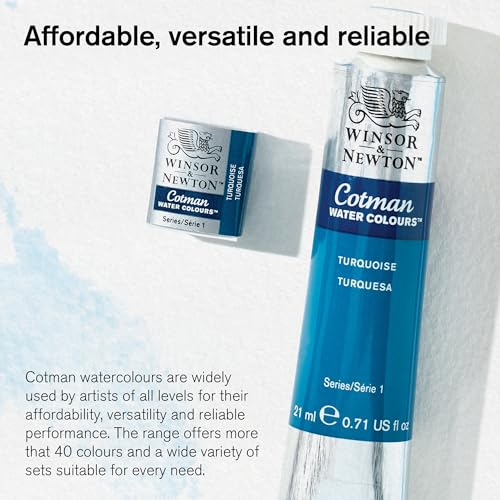Winsor & Newton Cotman Watercolor Paint, 8ml (0.27-oz) Tube, Cadmium Red Pale Hue - color: Cadmium Red Pale Hue, style: 0.27-oz Tube