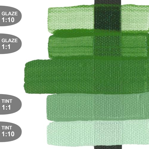 GOLDEN Fluid Acrylics, Chromium Oxide Green, 1 fl. oz. Bottle, Professional Acrylic Paint, Opaque
