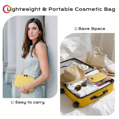 BYOOTIQUE Travel Makeup Brush Holder Bag Cosmetic Brush Organizer Rococo Yellow - color: Rococo Yellow
