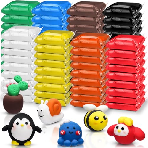WinnerWhy 72 Pcs 38oz Air Dry Clay Modeling Magic Ultra Light Modeling Clay for Kids DIY for Sculpting Air Dry School Gift(Bright Color) - color: Bright Color