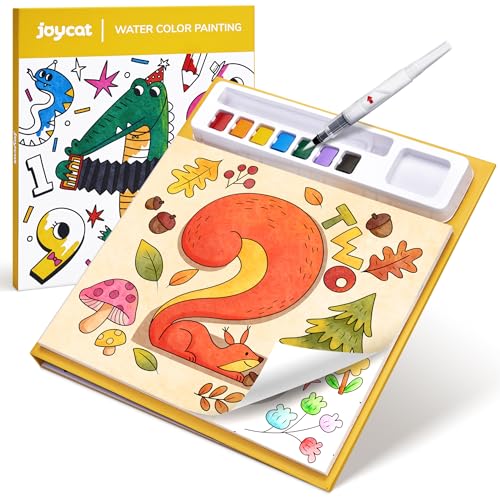 JoyCat Paint with Water Coloring Books for Toddlers, Watercolor Painting Sets for Kids Ages 3-5 4-8, Arts and Crafts Drawing Activities Toy Birthday Gifts for Boys Girls (Numbers) - style: Numbers