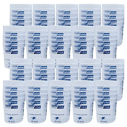 16 Oz Paint Mixing Cups - Bulk Pack of 100 Graduated Mix Cups - Use for Painting, Resin, Epoxy, Art, Kitchen, Cooking, Baking - Liquid Measuring Mixing Ratios ratios on Side