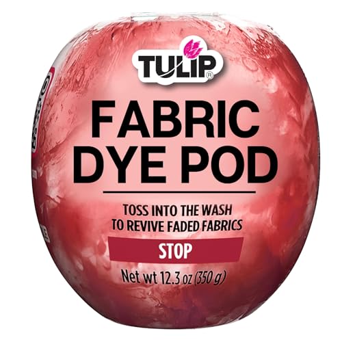 Tulip Fabric Dye Pod Stop (Red), Dye for Washing Machines - color: Stop