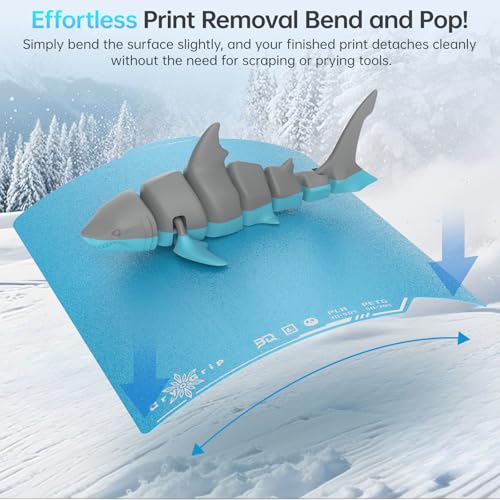 BIGTREETECH BIQU Cryogrip Pro Frostbite Panda Build Plate 257x257MM for Bambu-Lab P1P, P1S, P2S, X1C, X2D, X1E, A1 3D Printers - style: Frostbite(P1P/P1S/P2S/X1C/X2D/X1E/A1)