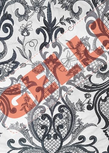 Gelli Arts Image Transfer Printables Pack – Collage Art & Texture Sheets for Gel Printing, Mixed Media, Scrapbooking, Card Making & DIY Crafts – 30 Printable 8x10 Images – Lace Impressions - color: black and white