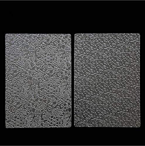 6PCS Texture Mat Stencil Molds Biscuit Cake Mold Floral Texture Fondant Transparent Printing Mould Baking Cake Decoration