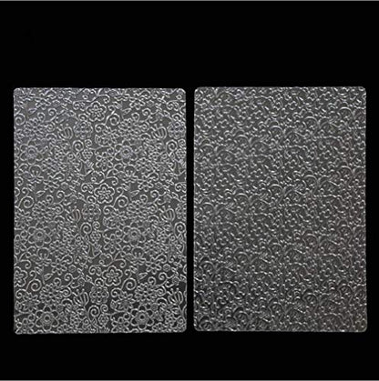 6PCS Texture Mat Stencil Molds Biscuit Cake Mold Floral Texture Fondant Transparent Printing Mould Baking Cake Decoration