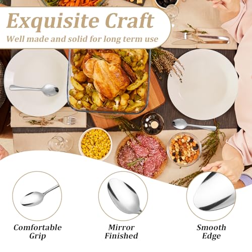 120 PCS Teaspoons Set - Windsor Stainless Steel Tea Spoons 5.9 Inch with Dishwasher Safe Small Spoons,Metal Dessert Spoon,Dinner Spoon Silverware for Home,Kitchen or Restaurant - size: 120PCS Tea Spoon