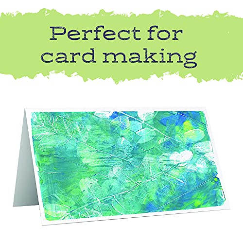 Gel Press Monoprinting Print Plate - 3” X 5” Gel Plate - Printmaking Supplies - Reusable Gel Printing Plate for Press Art for Card Making, Scrapbooking, Journaling, Arts and Crafts, Home Decor - size: 3" x 5"