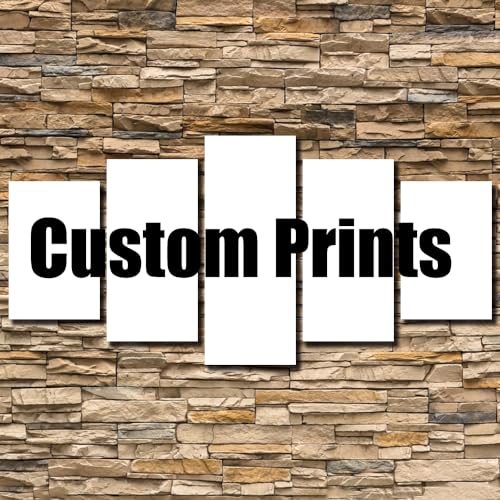 LiftGather Custom Canvas Print Painting Canvas Painting 5 Piece Photo Customized Poster Paintings Painting Custom Print On Canvas (12x16inx2,12x24inx2,12x32inx1) - color: 12x16inx2,12x24inx2,12x32inx1
