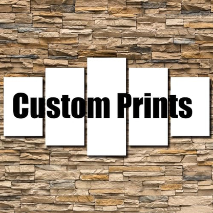 LiftGather Custom Canvas Print 5 Piece Photo Customized Poster Paintings 10x16inx2,10x20inx2,10x28inx1 - color: 10x16inx2,10x20inx2,10x28inx1