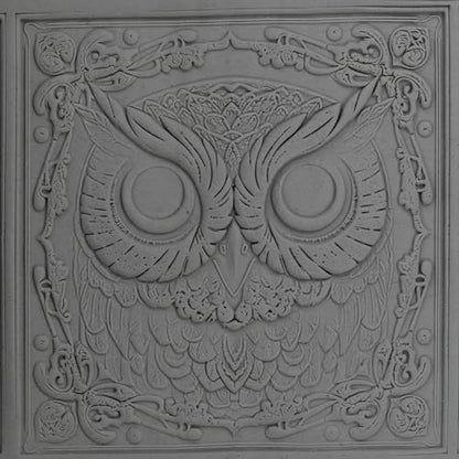 Owl Clay Texture Roller 4" for Polymer Clay - color: Owl Roller
