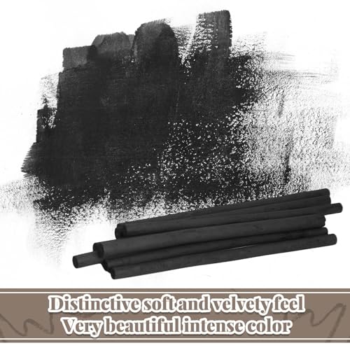 Gueevin 100 Pcs Willow Charcoal Sticks, Willow Charcoal, Artists, Beginners, Students, Perfect for Sketching, Drawing, Shading, and Fine Back to School Christmas Art Gifts (5-7mm) - size: 5-7mm