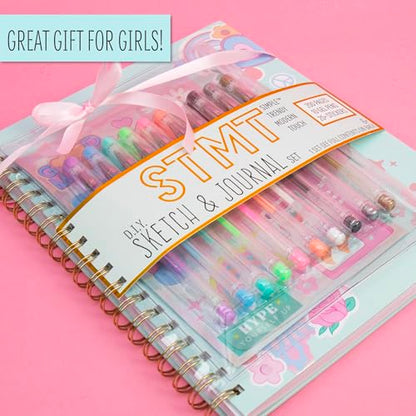 STMT D.I.Y.Journal Set, Stationary Kit with Notebook for Writing and Drawing, DIY for Girls Ages 8+, Sketch & Journal - style: Sketch & Journal Set