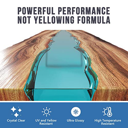 Epoxy Resin 2 Gallon - Crystal Clear Epoxy Resin Kit - Self-Leveling, High-Glossy, No Yellowing, No Bubbles Casting Resin Perfect for Crafts, Table Tops, DIY 1:1 Ratio - size: 2 Gallon