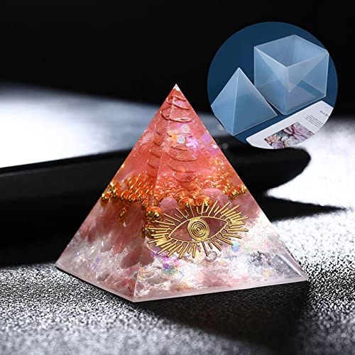 Super Large Clear Silicone Pyramid Molds - 3 Pcs, 4.7''-7.5'' Inner, Silicone Resin Molds for DIY Orgonite, Orgonite Jewelry - color: Silicone Pyramid Molds