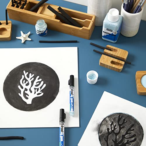 Pebeo Easy Peel Liquid Latex Masking Fluid - Drawing Gum - Dries Quickly - For Ink - Watercolor - Gouache Painting & Illustration - Fine Arts & Crafts Supplies - 250ml Bottle