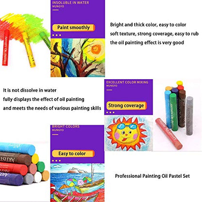 KUPTOOL Oil Pastel Set,Professional Painting Soft Oil Pastels Drawing Graffiti Art Crayons Washable Round Non Toxic Pastel Sticks for Artist,Student,Beginner (25 Colors)