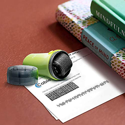 Guard Your ID Security Roller Set for Identity Theft Protection Advanced 2.0 Stamping and Redacting (Regular 3-Pack, Green) - color: Green, size: Regular 3-Pack