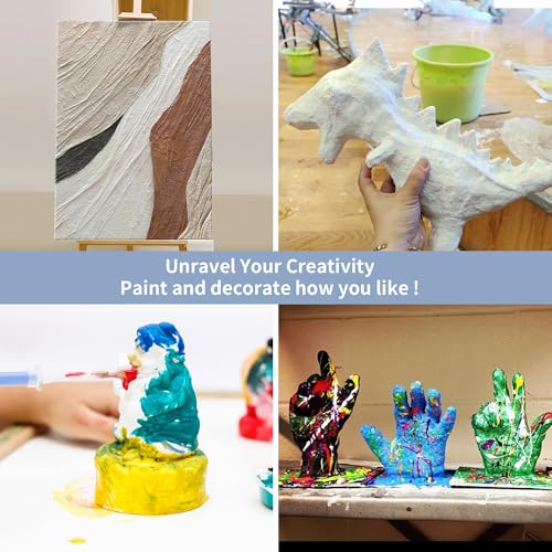 12 Pack Plaster Cloth Rolls for Belly Casting, Sculptures, Masks – Art Gauze Bandage Strips for Craft Molds (2 in x 15 ft Each)