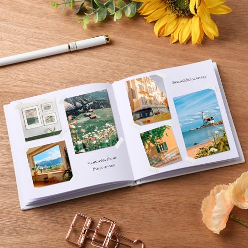 zmybcpack 12 Pack White Hardcover Blank Book 5x5 inch, Hardcover Blank book for Students to Write Stories, Hardcover Sketchbooks Journal（White, 22 Sheets/ 44 Pages Each Notebook） - size: 5x5"(12 pack)