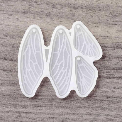 1PC Butterfly Wings Pendant Silicone Molds Insect Epoxy Casting Molds for Earring Necklace Keychain Charms Pendants Jewelry Making DIY Gem Cabochon Craft Supplies White52x61x4mm - color: White-19