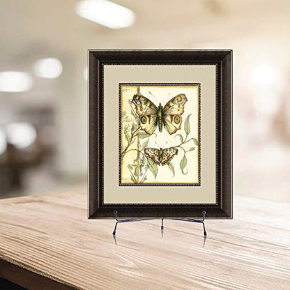 LIONWEI LIONWELI 12inch(2pack) Upgraded Anti-Slip Iron Plate Display Stand Black Easel Display Stand Photo Holder Stand,Displays Picture Frames, Decorative Plates, and Artworks - size: 12inch(2pack)