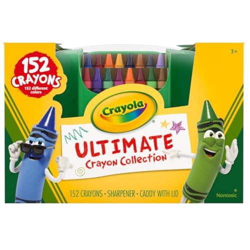 Crayola Ultimate Crayon Box Collection (152ct), Cute School Supplies for Kids, Bulk Crayons Caddy, Kindergarten & Elementary Classroom Must Haves, Ages 3+ - style: Ultimate Crayon Collection