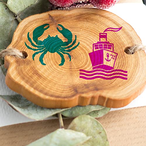Self Adhesive Screen Printing,Stencils Mesh Transfer Stencils - Reusable Screen Printing Stencil Patterns for DIY Painting (Summer) - color: Summer