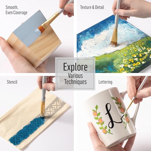 FolkArt Ultimate Tool Kit, 38 Piece Set Including 30 Premium Paintbrushes and 8 Foam Spouncers, Perfect for DIY Arts and Crafts Projects, PROMOFATLS24