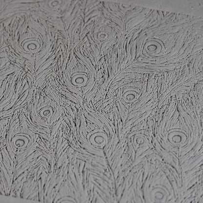 Peacock Feathers Clay Texture Roller 4" for Polymer Clay - color: Peacock Feathers Roller