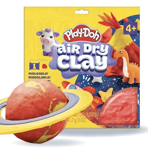 Play-Doh Air Dry Clay, 5 oz. Red Clay Bag, Arts & Crafts, Art Supplies, Arts and Crafts for Adults and Kids, Craft Supplies, Clay Tools and Kit, Modeling Clay for Kids, Air Dry Clay Kit - color: Red, size: 1 Pack (5 oz)
