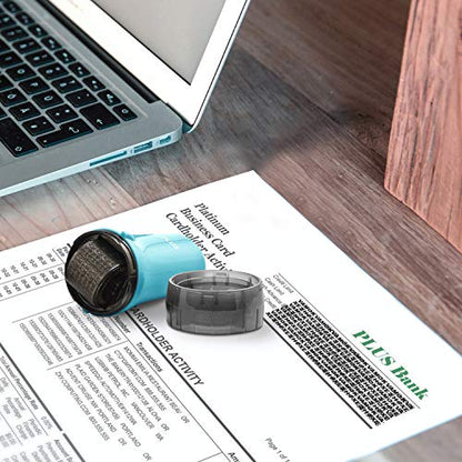 Guard Your ID Advanced 2.0 Rollers Identity for Theft Address Eraser and Security Prevention (Regular 3-Pack, Turquoise) - color: Turquoise, size: Regular 3-Pack