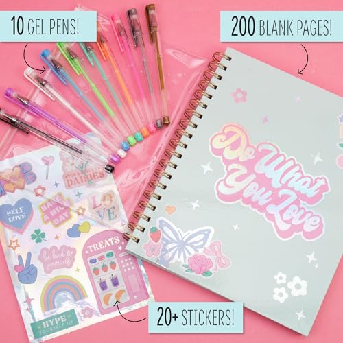 STMT D.I.Y.Journal Set, Stationary Kit with Notebook for Writing and Drawing, DIY for Girls Ages 8+, Sketch & Journal - style: Sketch & Journal Set
