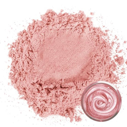 Matio Mica Powder, 1.8oz/ 50g Pastel Pink Pearlescent Effect Mica Powder for Epoxy Resin Natural Color Pigment for Soap Making, Bath Bomb, Candle Dye, Resin Craft, Paint,Nails,Jewelry, Slime Pigment - color: Pastel Pink