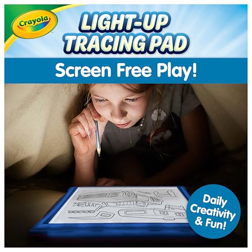 Crayola Light Up Tracing Pad - Blue, Drawing & Tracing Projector for Kids, Sketching Light Box Table, Toys for Kids, Gift for Girls & Boys, Ages 6+ - style: Blue