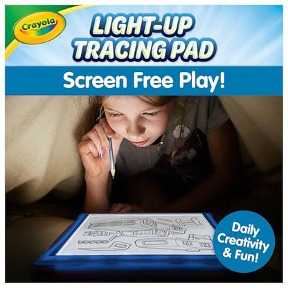 Crayola Light Up Tracing Pad - Blue, Drawing & Tracing Projector for Kids, Sketching Light Box Table, Toys for Kids, Gift for Girls & Boys, Ages 6+ - style: Blue