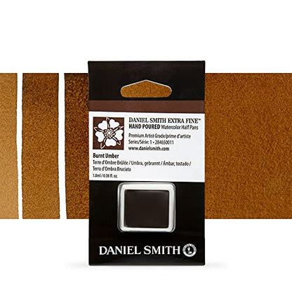 Daniel Smith Extra Fine Watercolor Half Pan - Burnt Umber - color: Burnt Umber