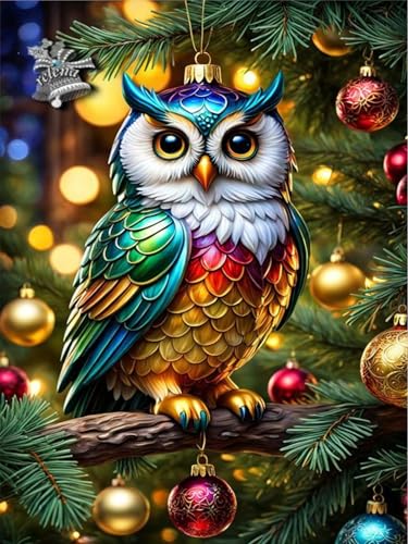 WPYTNM Adult Owl Diamond Art Set. 5D DIY Owl Diamond Painting Set is Suitable for Beginners. Diamond Set can be Used as a Home wall Decoration Gift: Size is 12 inches x 16 inches. - color: Yellow