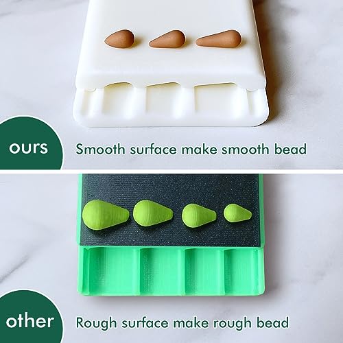 Keoker Christmas Polymer Clay Bead Roller, Clay Jewelry Making Tool - Makes Perfectly Round Beads in 2 Sizes (Tree Shape) - color: 2-Size Tree Shape Bead