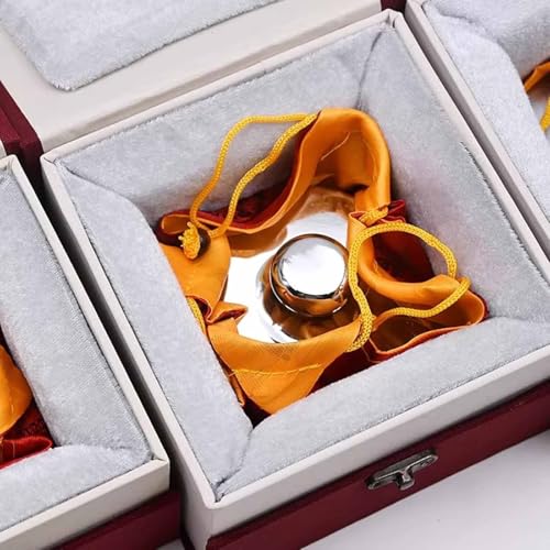 Stainless Steel Ball Stamping Tool, Printmaking Press Tools, Diameter 7/9/12 Cm, Even Pressure, Malian Brocade Box & Malian Brocade Bag, for Linocut, Scrapbooking Crafting - size: 7cm