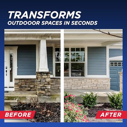 30 SECONDS Outdoor Cleaner 2 Pack with Hose End Sprayer - Cleans Stains from Algae, Mold and Mildew on Vinyl Siding, Deck, Patio, Brick and More - size: 64 Fl Oz (Pack of 2)