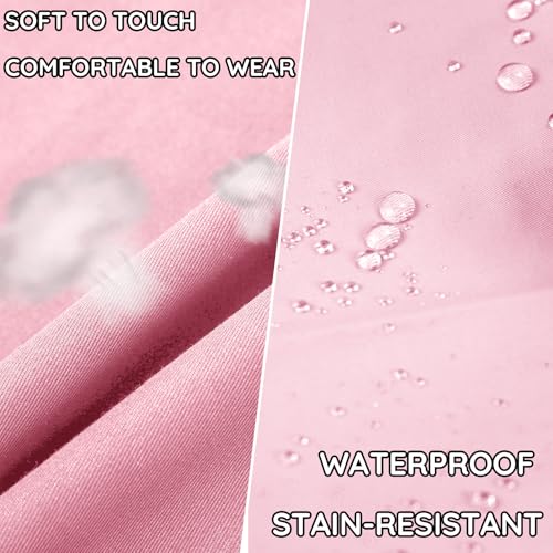4 Packs Chef Apron with 2 Pockets, Waterproof Adjustable Apron for Men Women Perfect for Kitchen Cooking Baking Gardening Restaurant BBQ Coffee House, Professional Apron (Pink) - color: Pink