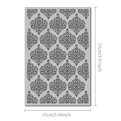 Arbuya Boho Style Polymer Clay Texture Mat for Earrings Jewelry Making,Lace Clay Texture Sheets for Polymer Clay Projects Floral Stamps for Clay Earrings Tools